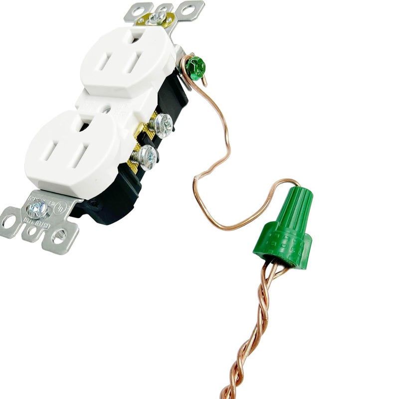 DICIO Winged Ground Wire Connectors Nuts with Hole 50 pcs Green Wire Connector Electrical Wire Caps, UL Listed Electrical Ground Nuts for 14-10 Awg - Image 2